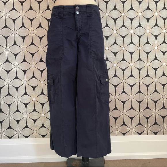 Garage Navy Blue Cargo Pants - Picture 5 of 5